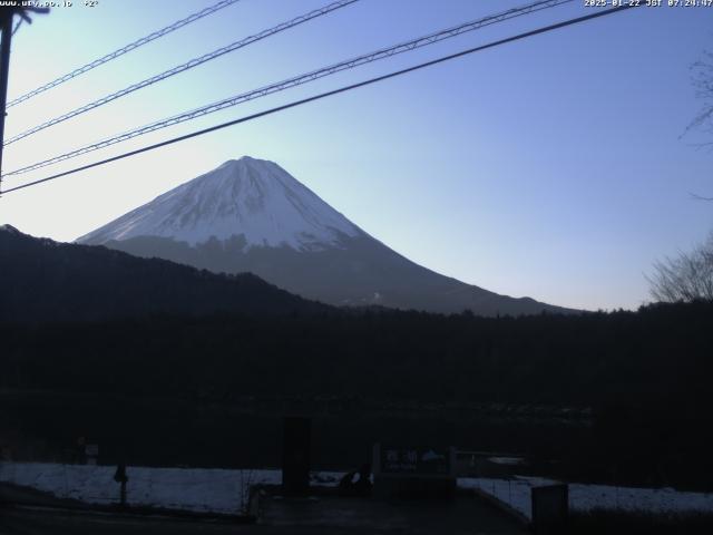 西湖からの富士山