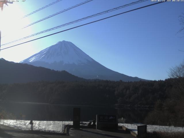 西湖からの富士山