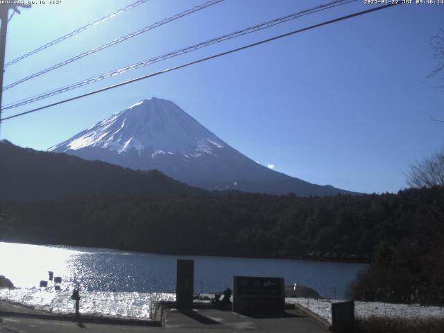 西湖からの富士山