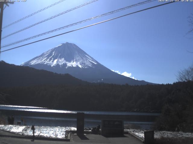 西湖からの富士山