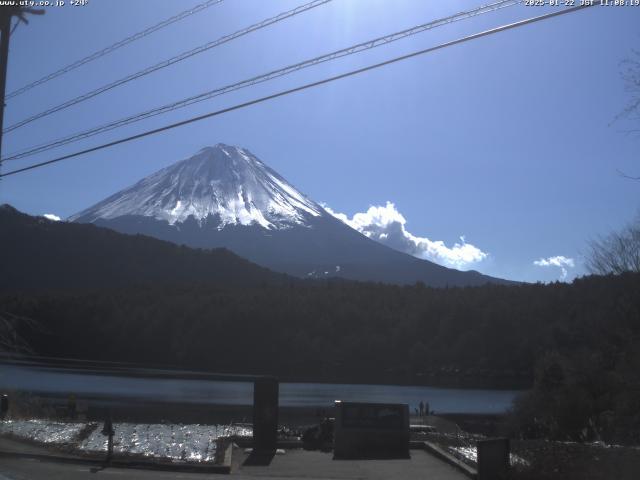 西湖からの富士山