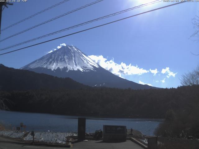 西湖からの富士山