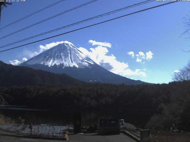 西湖からの富士山