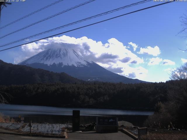 西湖からの富士山