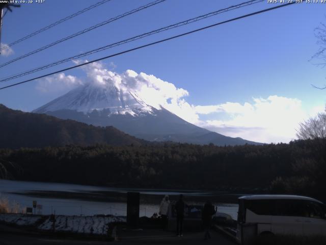 西湖からの富士山