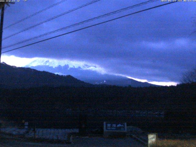 西湖からの富士山