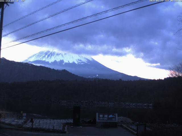 西湖からの富士山