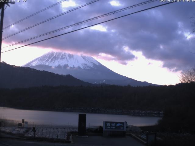 西湖からの富士山