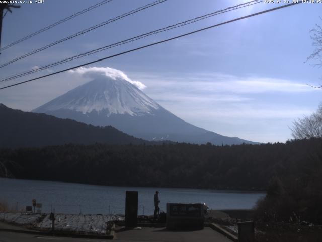 西湖からの富士山