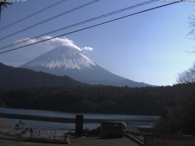 西湖からの富士山