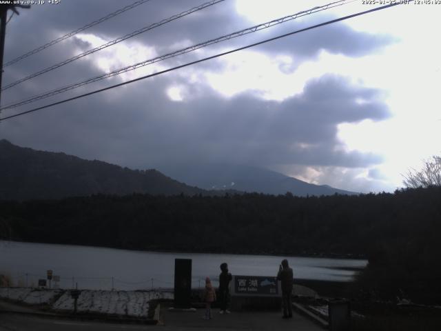 西湖からの富士山