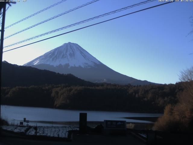 西湖からの富士山