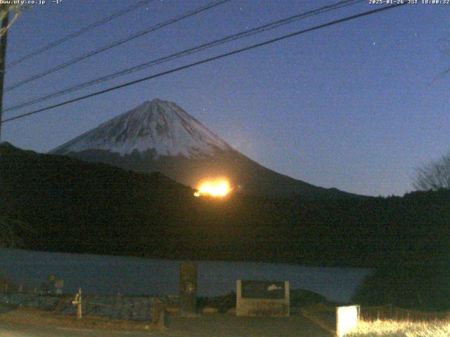 西湖からの富士山