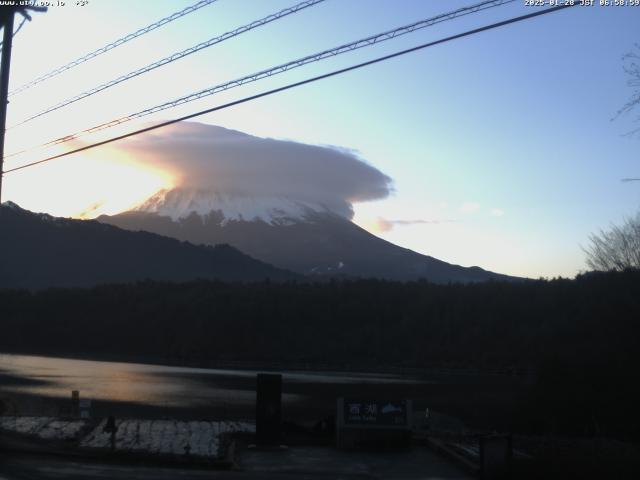 西湖からの富士山