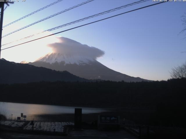 西湖からの富士山