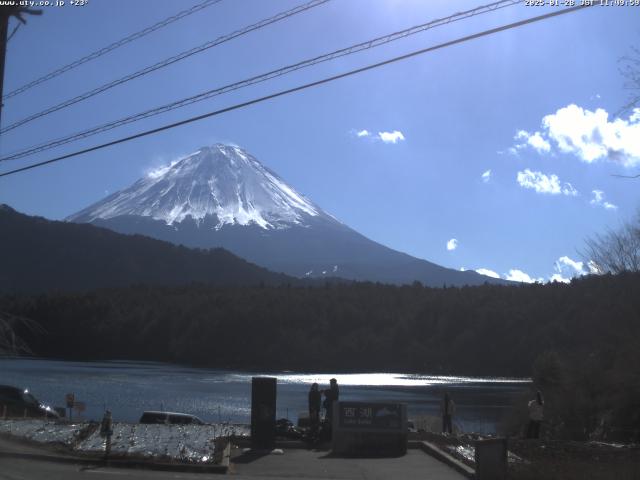 西湖からの富士山