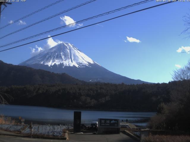 西湖からの富士山