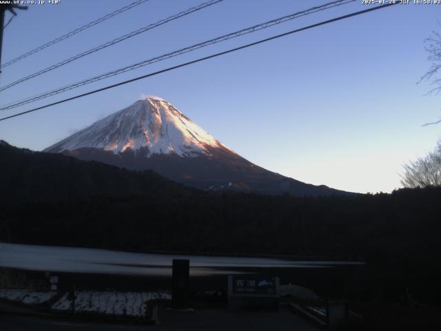 西湖からの富士山