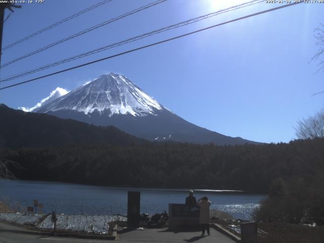 西湖からの富士山