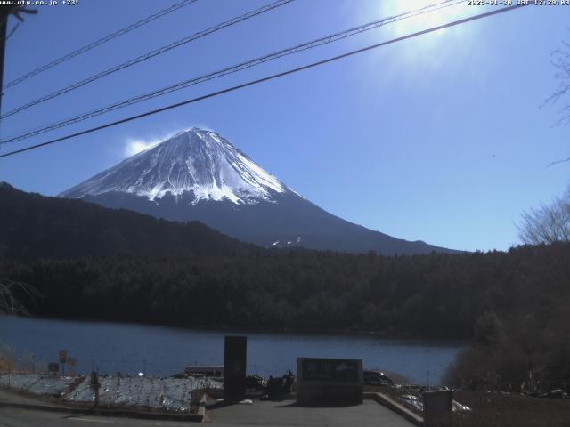 西湖からの富士山