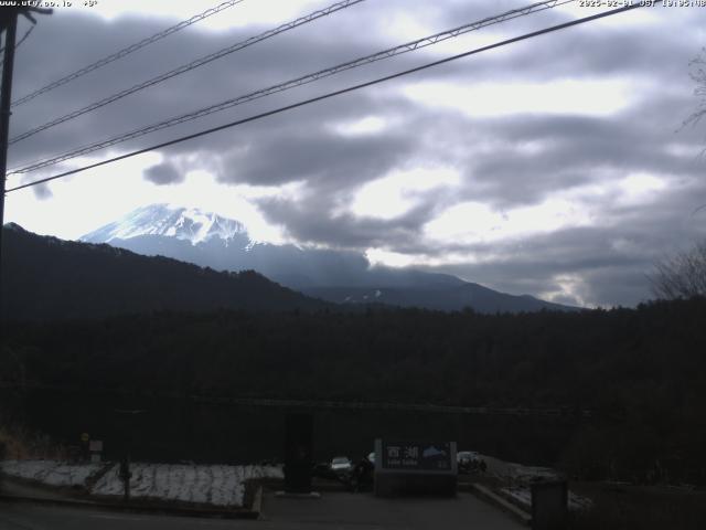 西湖からの富士山