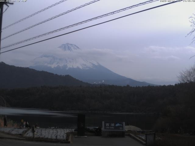 西湖からの富士山