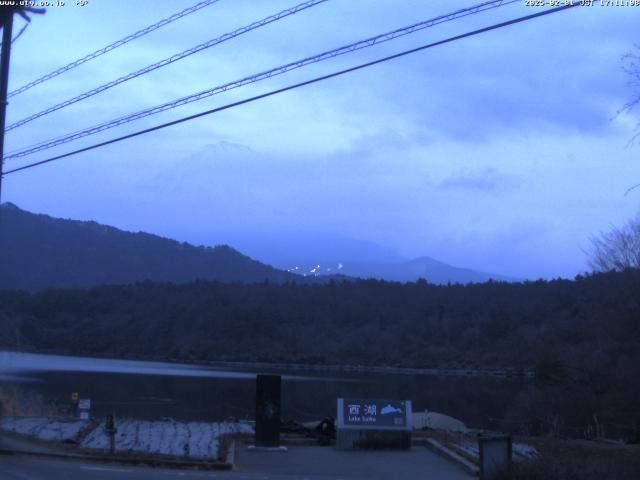 西湖からの富士山