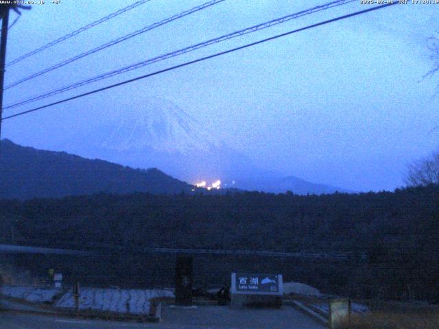 西湖からの富士山