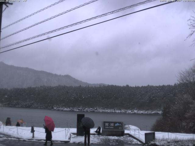 西湖からの富士山