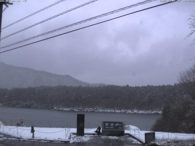 西湖からの富士山