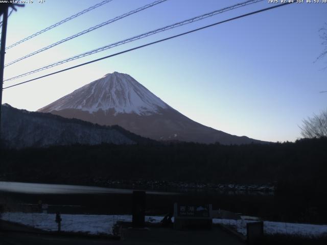 西湖からの富士山