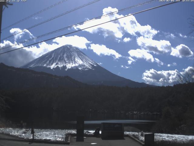 西湖からの富士山