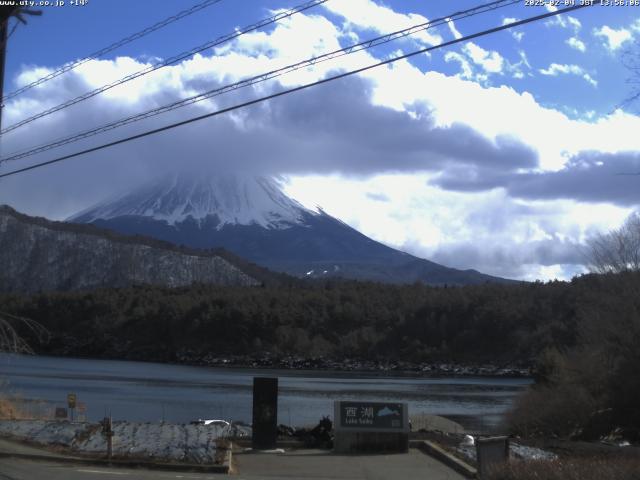 西湖からの富士山