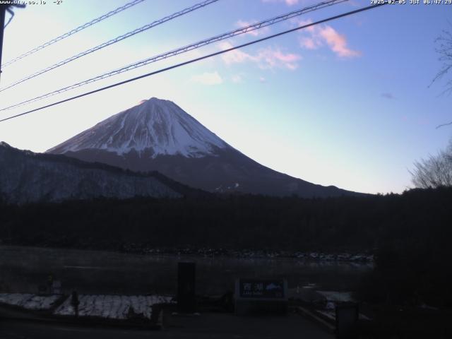 西湖からの富士山