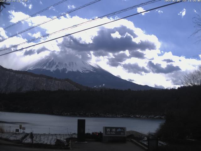 西湖からの富士山