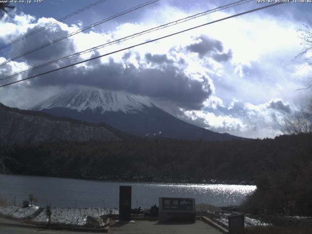 西湖からの富士山