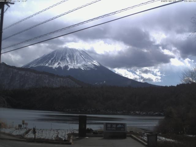 西湖からの富士山