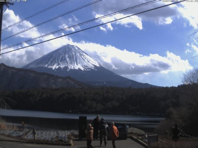 西湖からの富士山