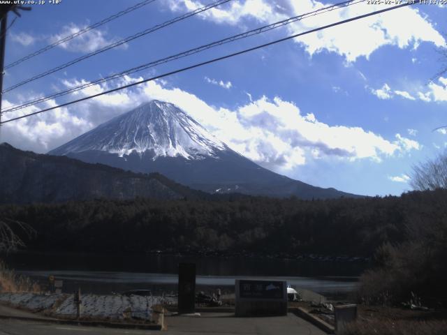 西湖からの富士山