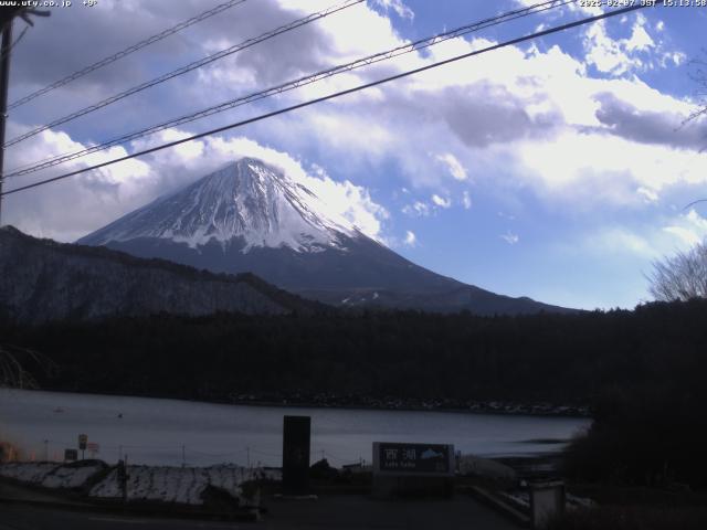 西湖からの富士山