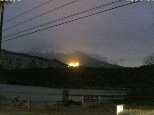 西湖からの富士山