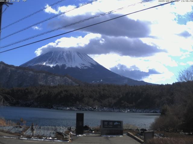 西湖からの富士山