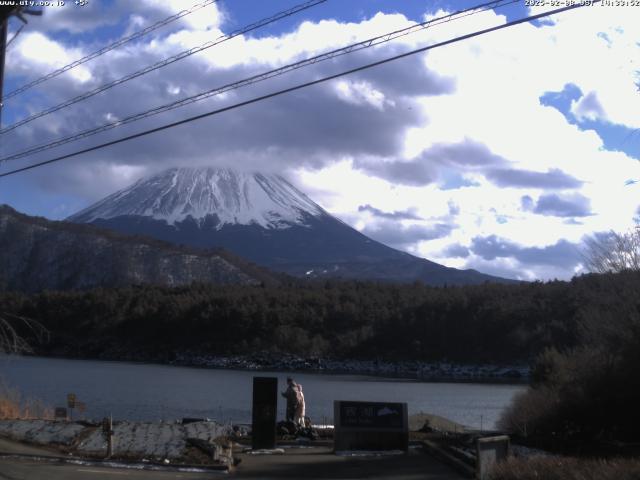 西湖からの富士山