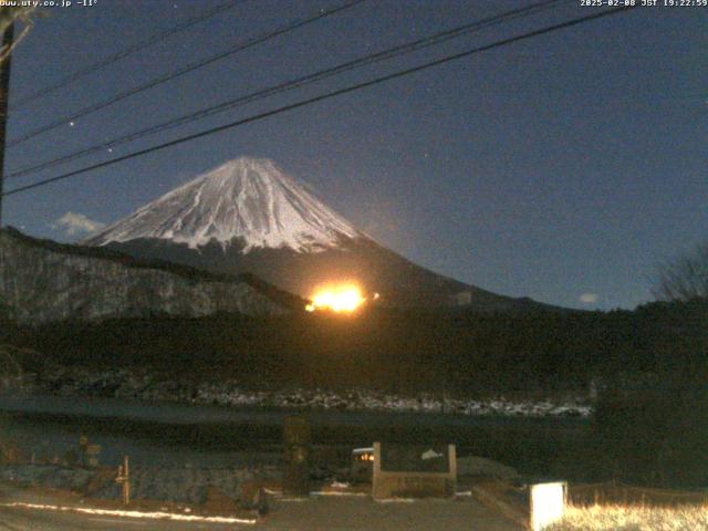 西湖からの富士山