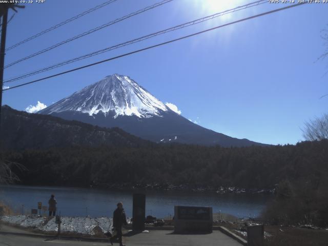 西湖からの富士山