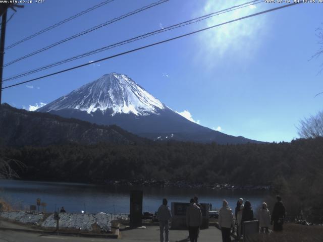 西湖からの富士山