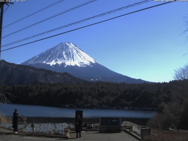 西湖からの富士山