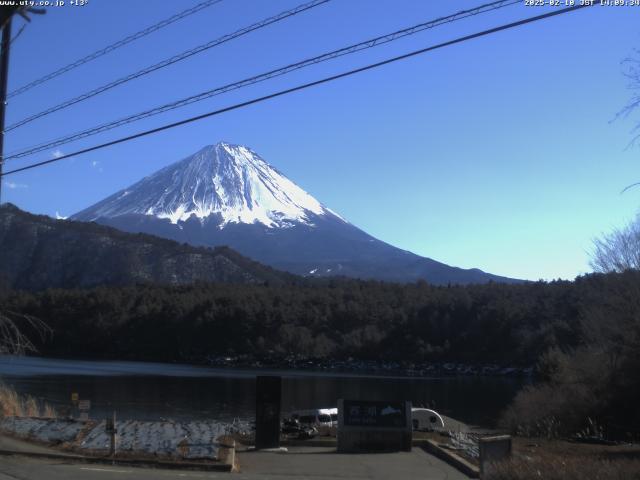 西湖からの富士山