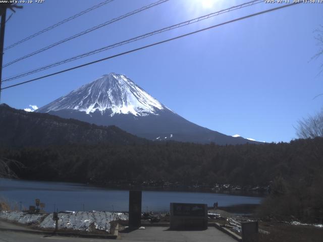 西湖からの富士山