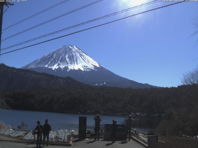 西湖からの富士山